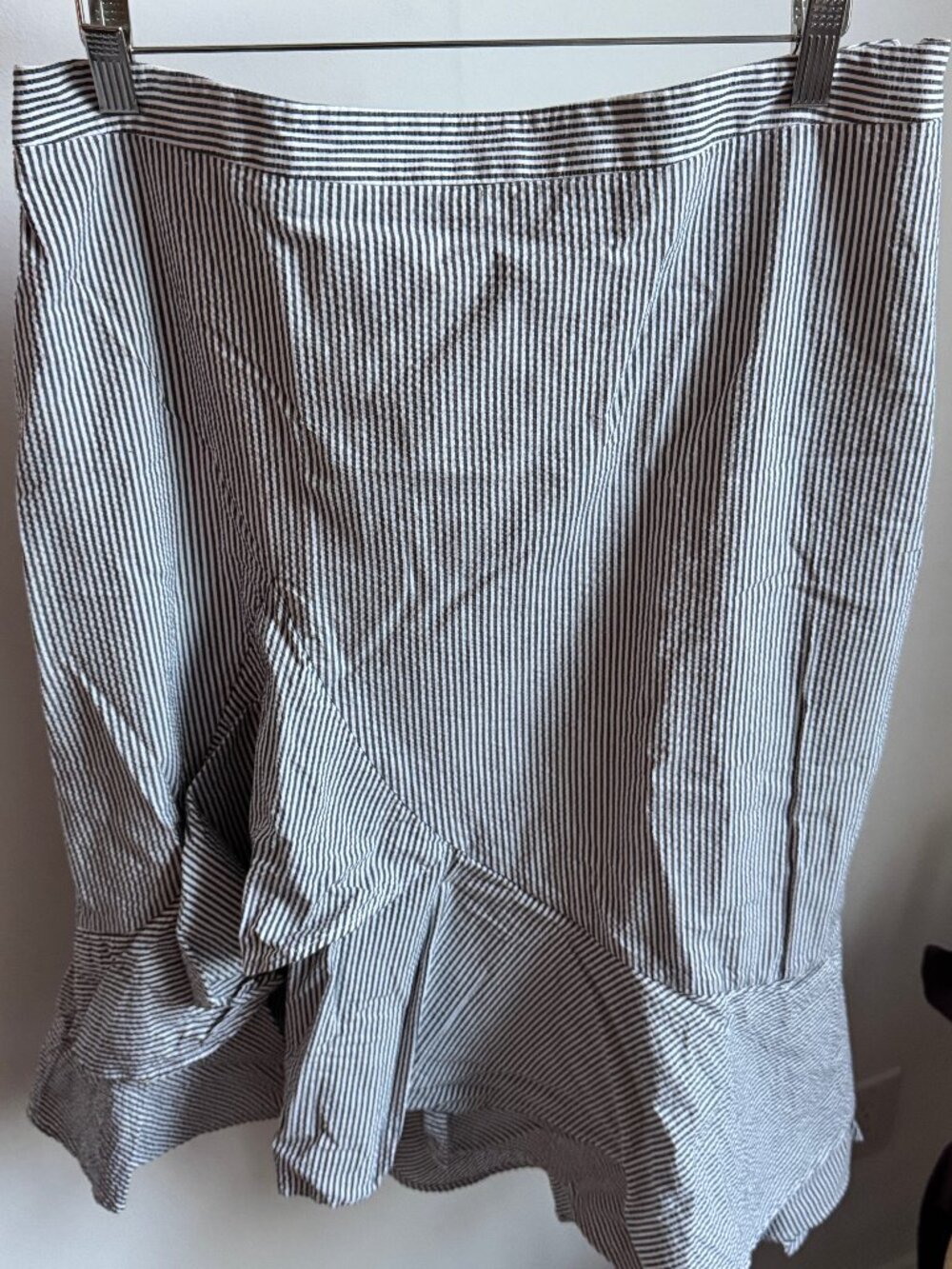 J. Crew Seersucker Cotton Skirt
